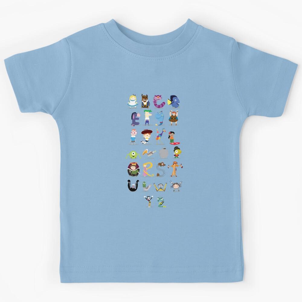 Animated characters abc Kids T-Shirt 160