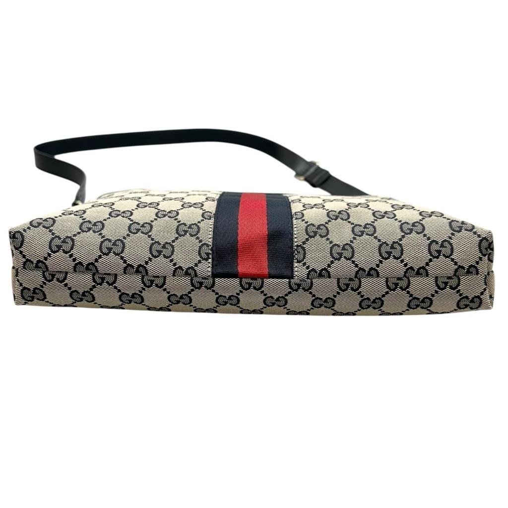 Gucci Sherry Line 388926 Shoulder Bag Beige Women Used
