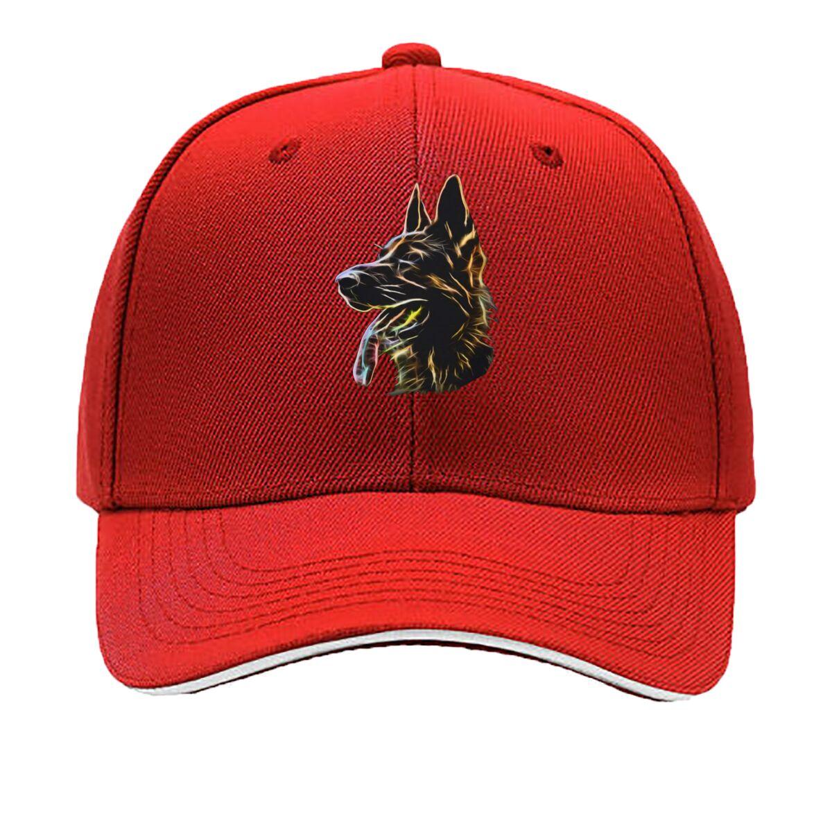 

GerUnisex Shepherd Dog Colorful Pet Portrait Art Sandwich Baseball Cap One Size