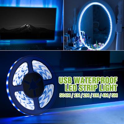 SMD 2835 DC5V LED Streifen Licht 0,5 M 1M 2M 3M 4M 5M Wasserdichte LED Licht 60 leds/m Für Familie Schmückt Band Flexible Diode Band