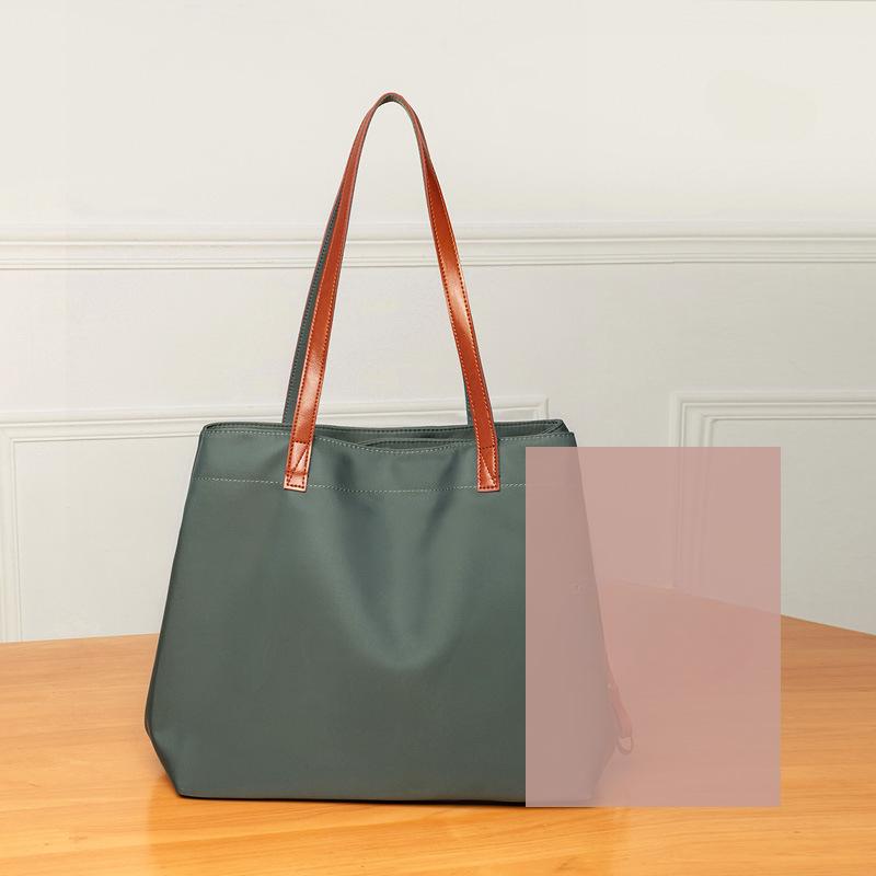 Large Bag Women Casual Nylon Oxford Cloth Large Capacity Tote Bag with A Single Shoulder Bag Tide Canvas Handbag