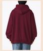 Men's Plus Size Red Hoodie 2026 New Year Sport Casual Long Sleeve Top