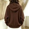 Women's Button Front Knit Hooded Cardigan Sweater Coat