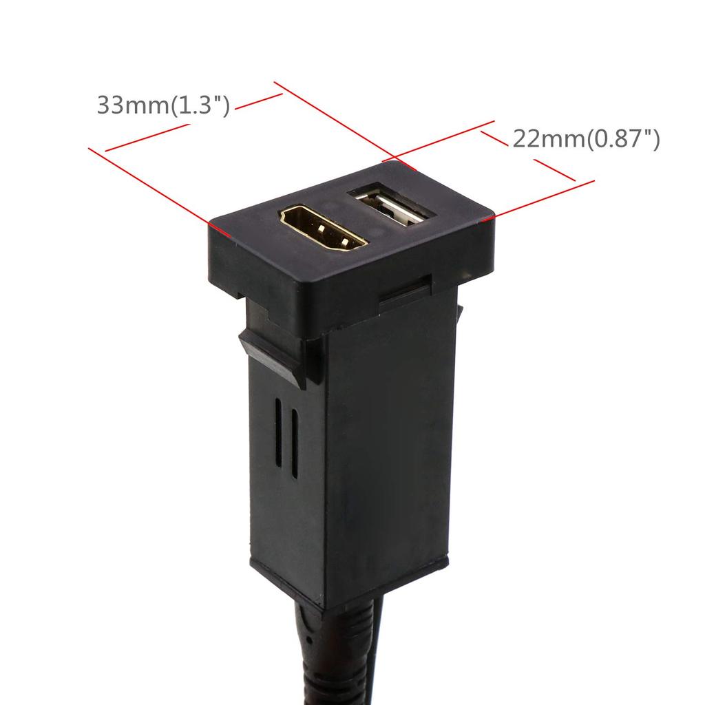 TOYOTA HDMI pripojovacia jednotka pre vozidlá Toyota, Vstupný port, USB port s rýchlym nabíjaním QC3.0, Audio diely, Panel s otvorom pre prepínač