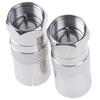 2Pcs F Type Male Plug Connector Socket To Rf Coax Tv Aerial Female Rf Adapters