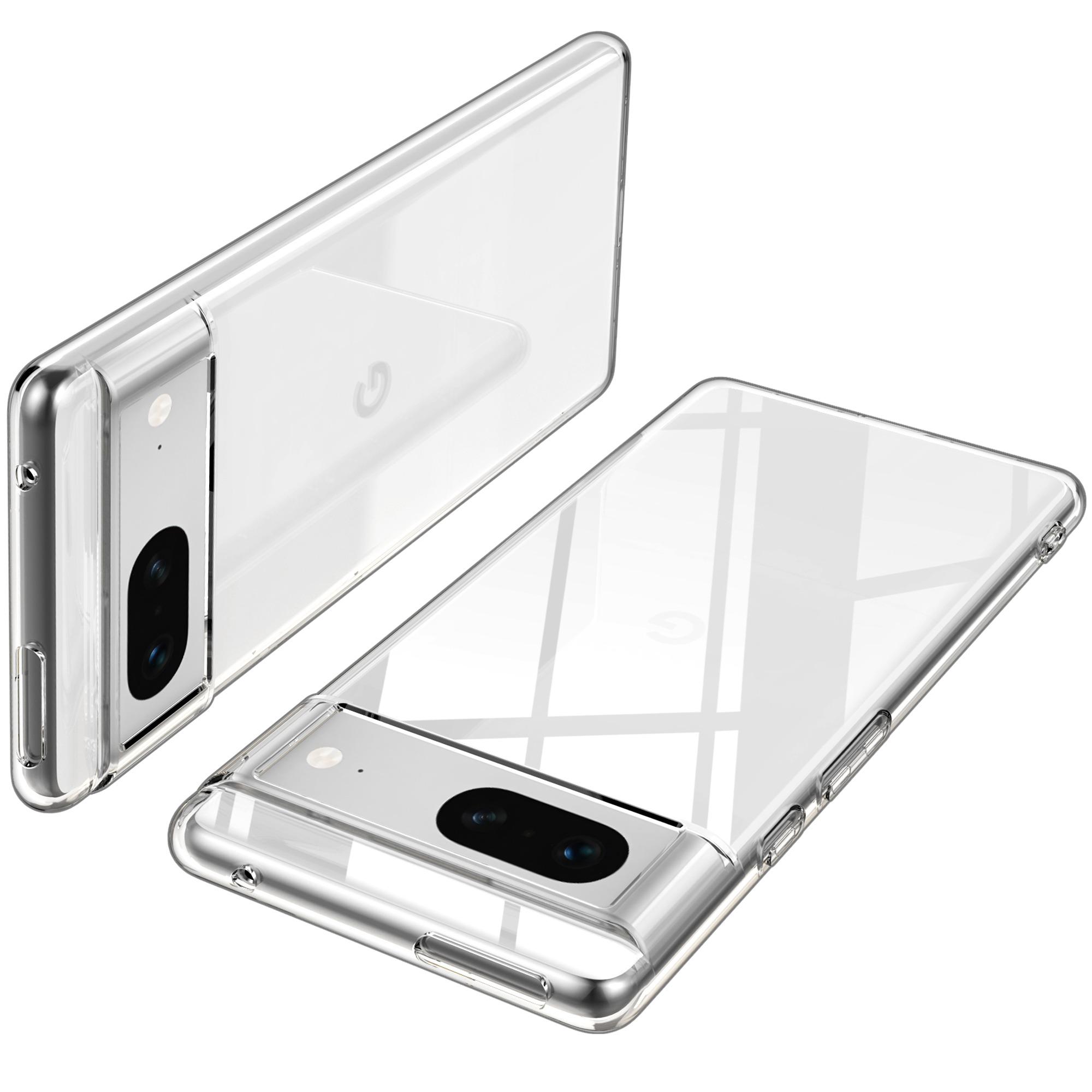 

For Google Pixel 7 5G Clear Phone Case Anti-Fingerprints Transparent TPU Cover A