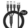 2025 3 In 1 Fast Cable for Mobile Phone Fast Charger MicroUSB Cable Type C Android Charger Cable for lPhoneThree Data Charge Cable