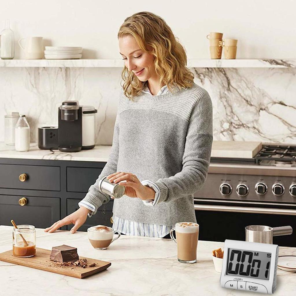 Large Display Kitchen Timer Magnetic Kitchen Timer With Display And Loud Alarm For Accurate Cooking And Baking
