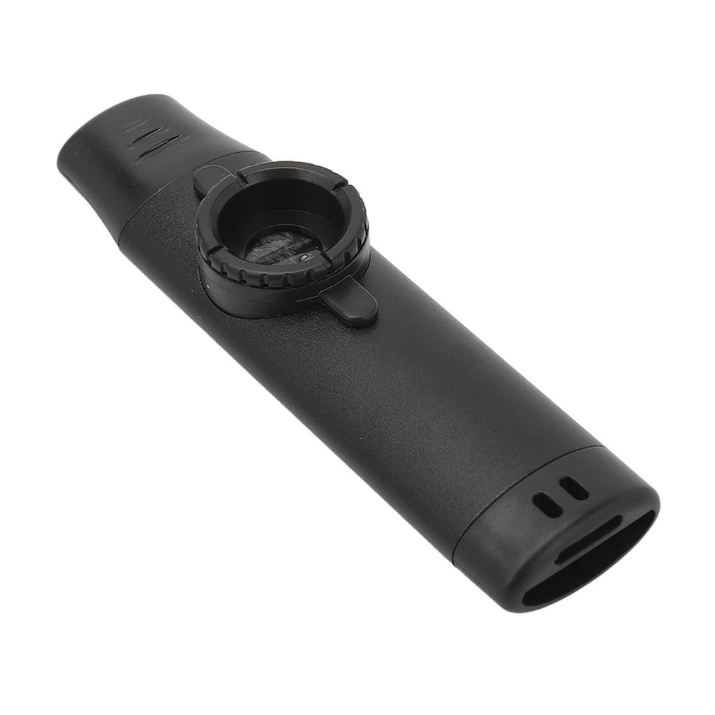 Elektrický kazoo s 5 flétnami, membrány, hliníková slitina, přenosný kazoo pro milovníky hudby, černý