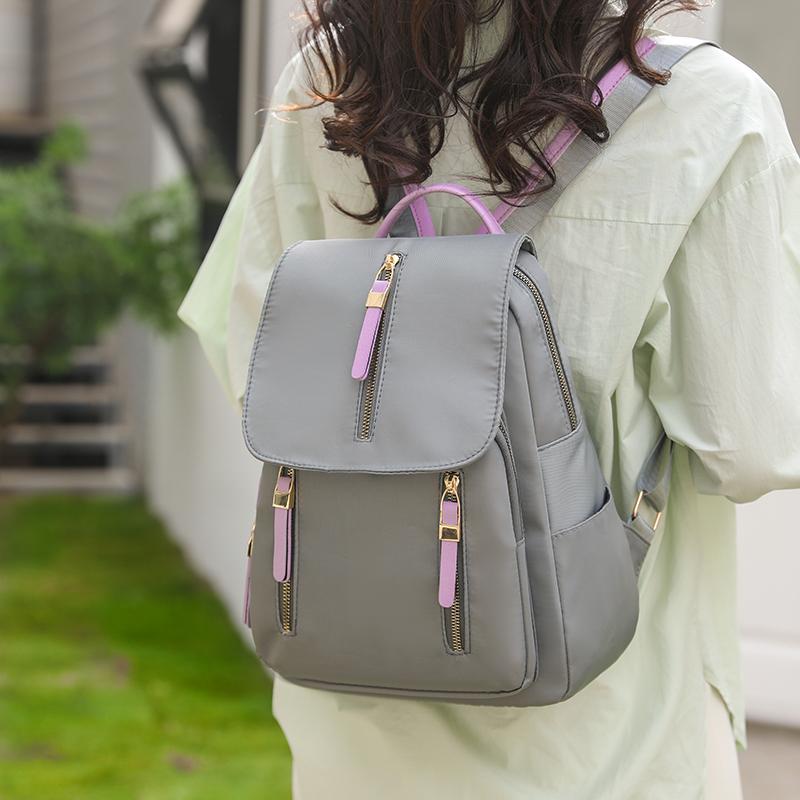 Women's Multi-pocket Backpack Simple Feminine Backpack Large Capacity Ladies Travel Backpack Oxford Quality