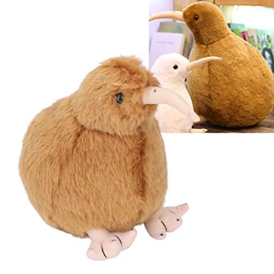 Kiwi Bird Plush Soft and Cute Lifelike Portable Standing Stuffed Animal Toy for Kids and Toddlers 7.9-inch Toy, (Brown)