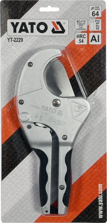 PVC pipe cutter.fi max. 64mm. YT-2229 YATO