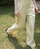 Mosyupamosyu Summer Wide Elastic Waist Pants [Butter Yellow]