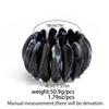 Bohemian Irregular Wide Bracelet Wide Rectangle Retro Hand Ring Elastic Rope Bracelet  Women