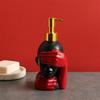 200ml Dispensing Bottle, Smooth Foaming Artistic Black Red Design Soap Bottle, Large Capacity Soap Dispenser for Bathroom Decor