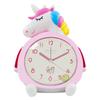 Creative Digital Rainbow Unicorn Clock Student Gift Dual Music Snooze Night Light Cartoon Children's Alarm Clock