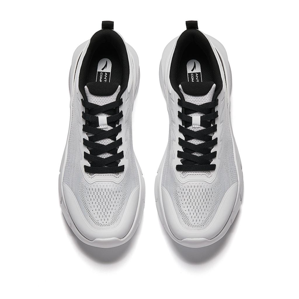 Anta Linghu Sports Comfortable Shock Absorbing Breathable Low Top Casual Running Shoes Men sneaker Gray Black 912527751-2