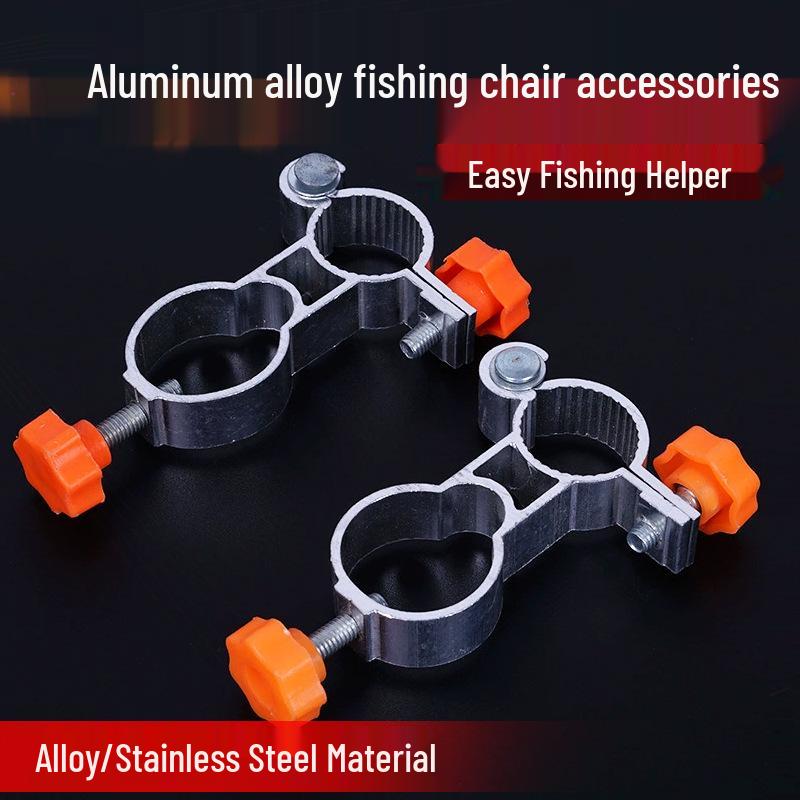 Aluminum Alloy Fishing Chair Accessories: Rod Holder, Fish Keeper, and Bait Tray Holder