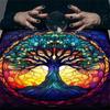Divinations Tablecloth Circle Tree Astrology Tarots Card Tablecloth Altars Cloth Divinations Board Game Accessory