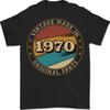 55th Birthday Vintage Made In 1970 Mens T-Shirt 100% Cotton