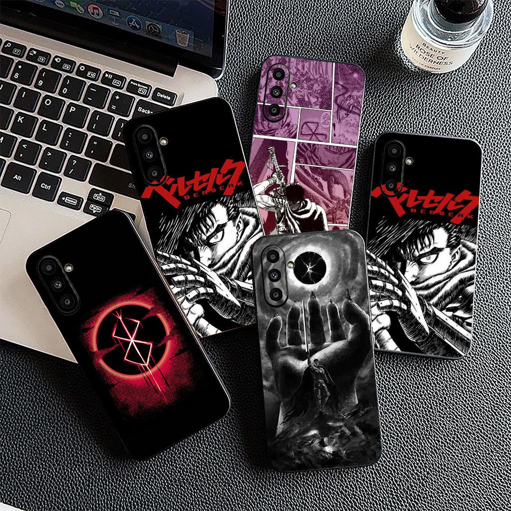Berserk Cartoon Guts Silicone Cover for Samsung Galaxy S22 S21 S20 FE Ultra Plus A07 A15 A16 A17 A25 A37 A57 + Coque Phone Case
