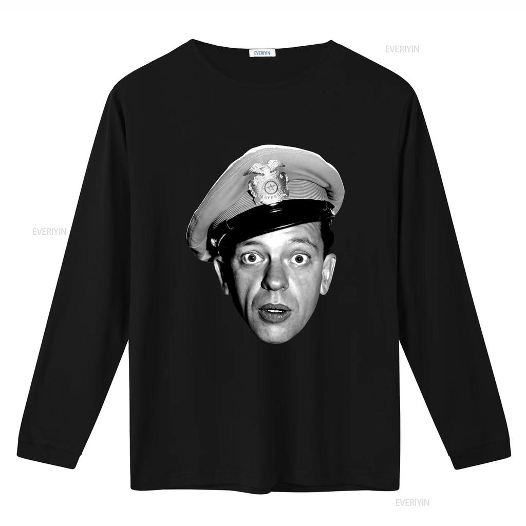 Vintage Retro Funny Mayberry Deputy Surprised Face Print Casual T Shirt vintage Washed streetwear Slightly Unisex Stretched