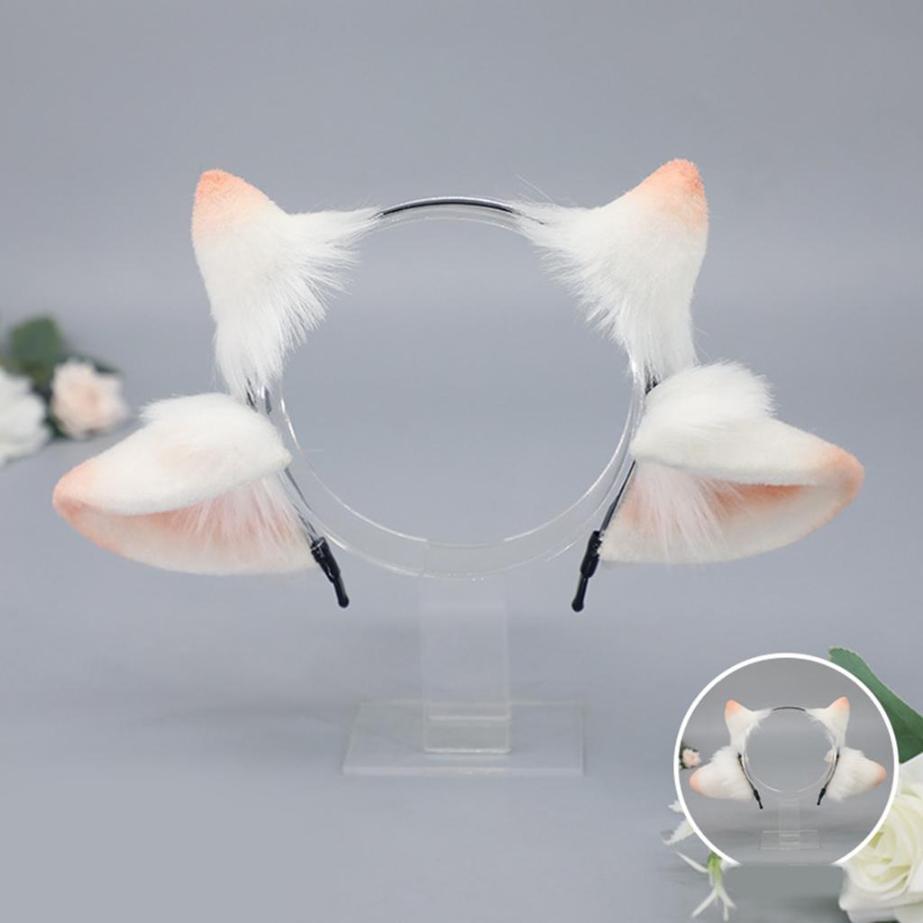 Realistic Sheep Ear Hairhoop for Roleplay Cosplay Costume Headband Halloween Headpieces Japanese Bendable Anime Headband