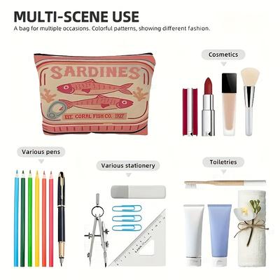 Faltbare Reise-Make-up-Tasche mit Reißverschluss - Leichter, langlebiger Organizer für Kosmetik und Toilettenartikel - Perfektes Geschenk für Frauen