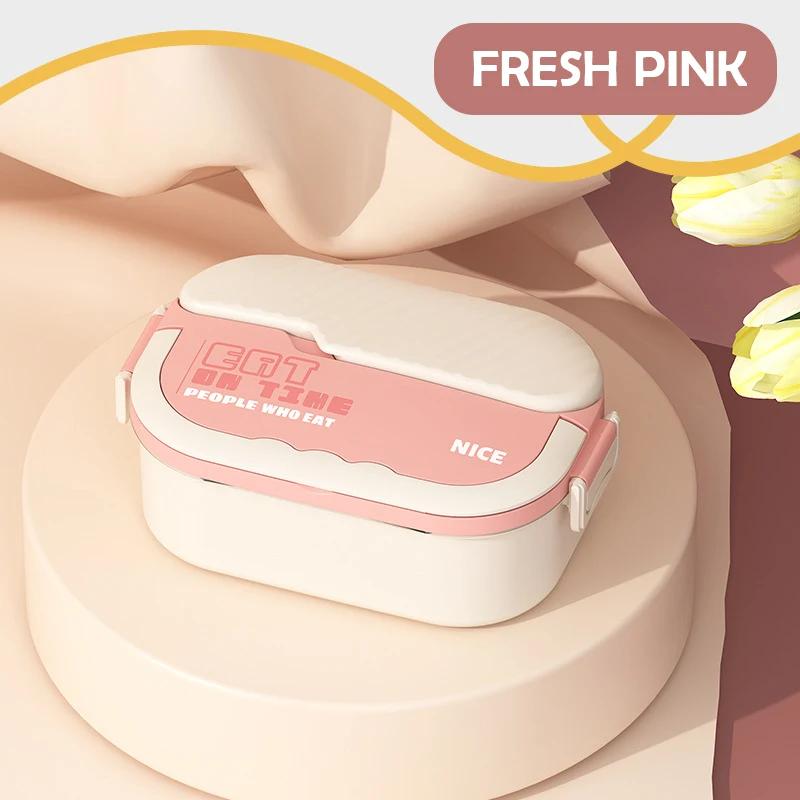 Ланч-бокс из нержавеющей стали 304 для студентов и офисных работников портативный ланч-бокс большой вместимости со столовыми приборами контейнеры для хранения продуктов 2 2530₽