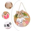 2024 Easter Wooden Sign Easter Bunny Decorative Hanging Outdoor Patio Door Hanging