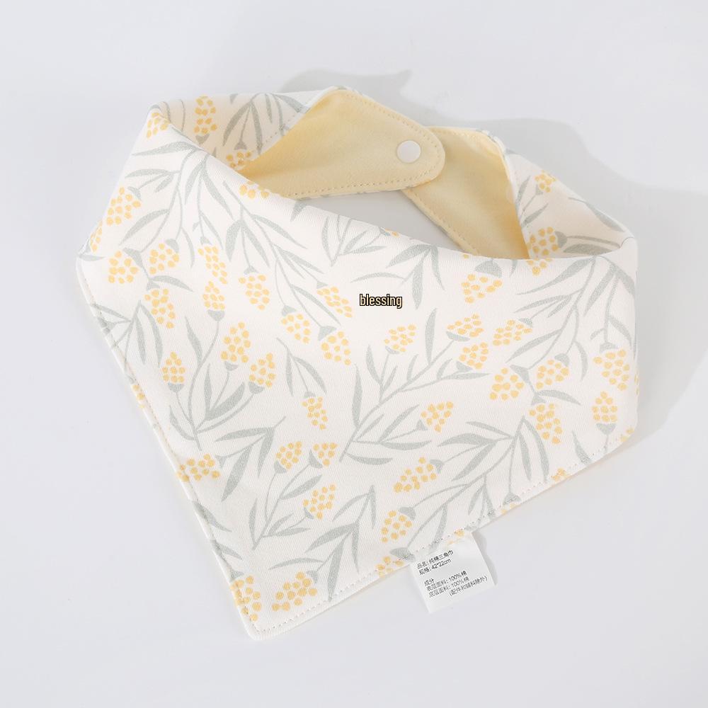 Korean Style Cotton Baby Bib - Double-Sided & Versatile for 0-2 Years