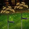 In-Stock Solar Dandelion Firefly Garden Lights: Flower Style Courtyard and Lawn Decoration