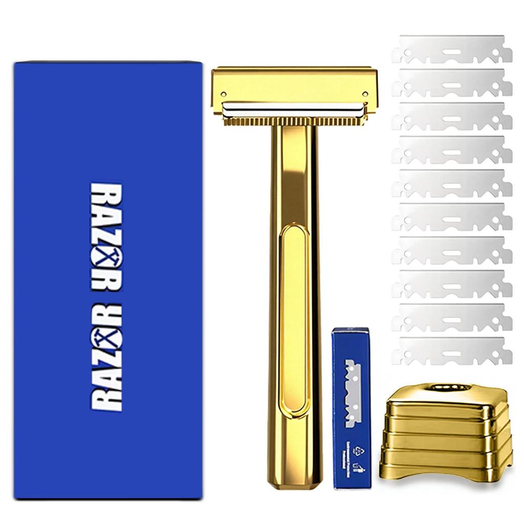 Double Layer Half Blade Manual Razor with Floating Head