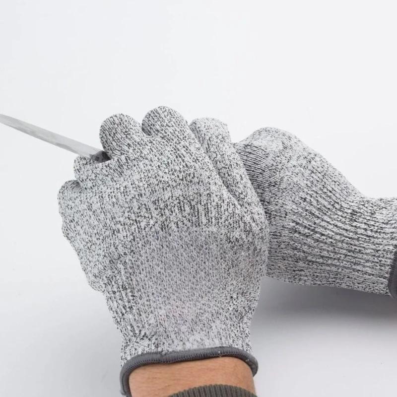 1 Pair Cut Resistant Safety Gloves - Multi-Purpose Anti-Scratch Protection for Industry, Gardening, Glass Handling Work Gloves