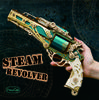 MMZ MODEL DIY 3D Wooden Puzzle Steam Revolver Assembly Model Kits Toys For Children Kids Girls Birthday Gift
