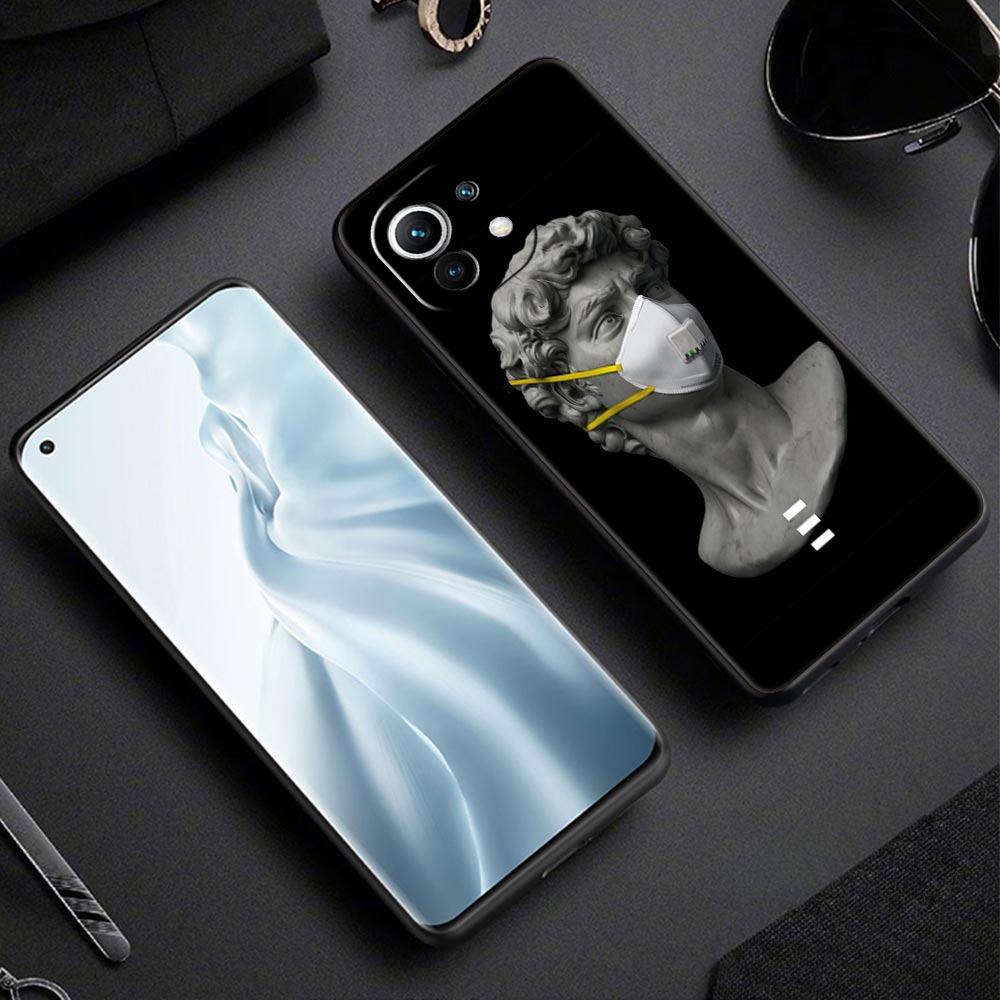 Cartoon Statue Abstract Art Phone Case Cover for Xiaomi Mi 17 15 14 13 12 11 Ultra 15T 14T 13T 12T 11T Pro Lite Soft TPU Shell
