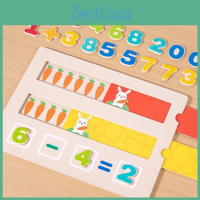 Educational Puzzle Wooden Toy With Math Skills Color Recognition For Kids Gift