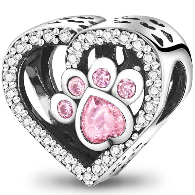 925 Silver Heart Silver Series Pendant Charm Beads Fit Original Bracelet Necklace For Women Diy Making Jewelry Gift