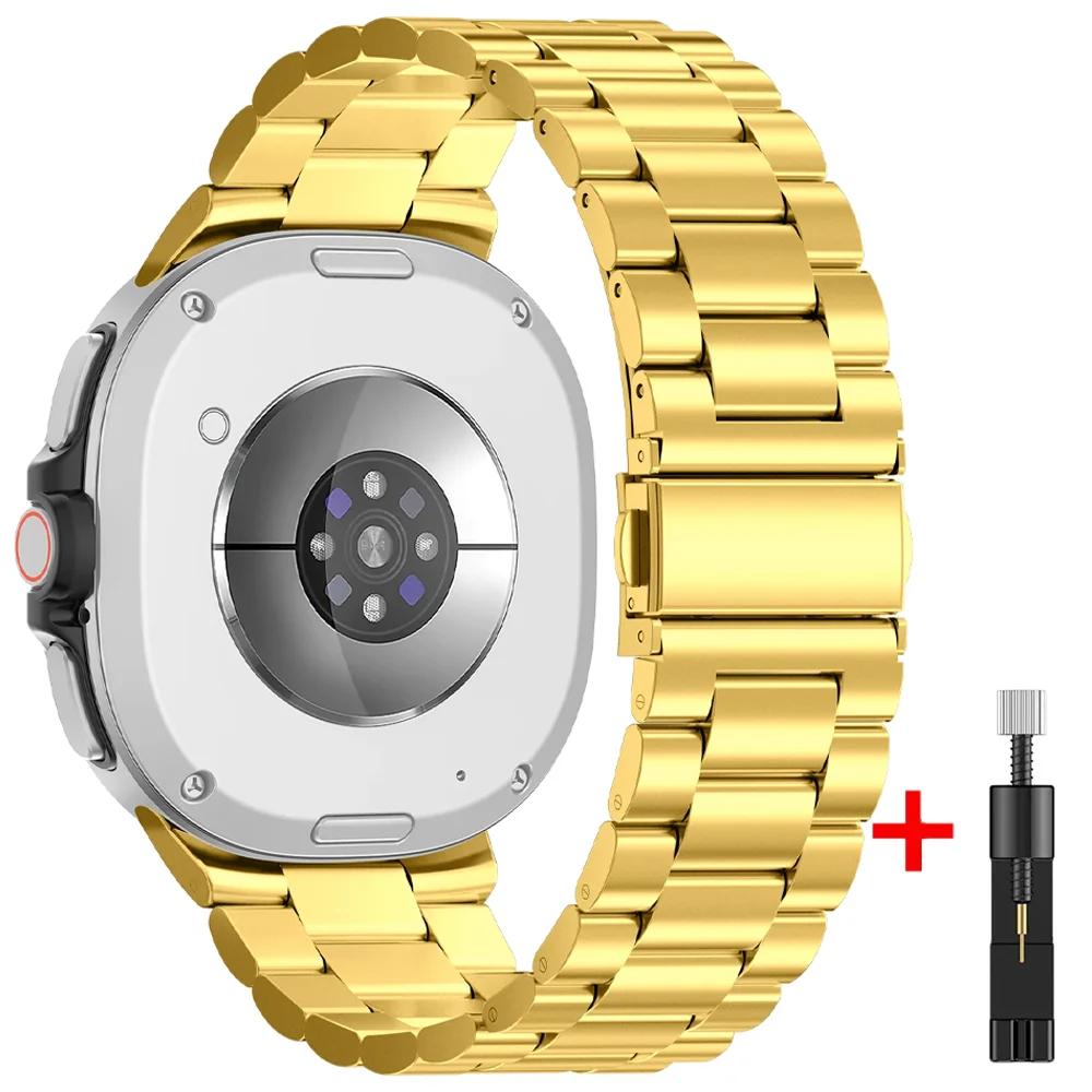 No Gaps Metal Strap for Samsung Galaxy Watch 8 40mm 44mm/Ultra 2025 47mm Original Wristband for Galaxy Watch 8 Classic 46mm Band