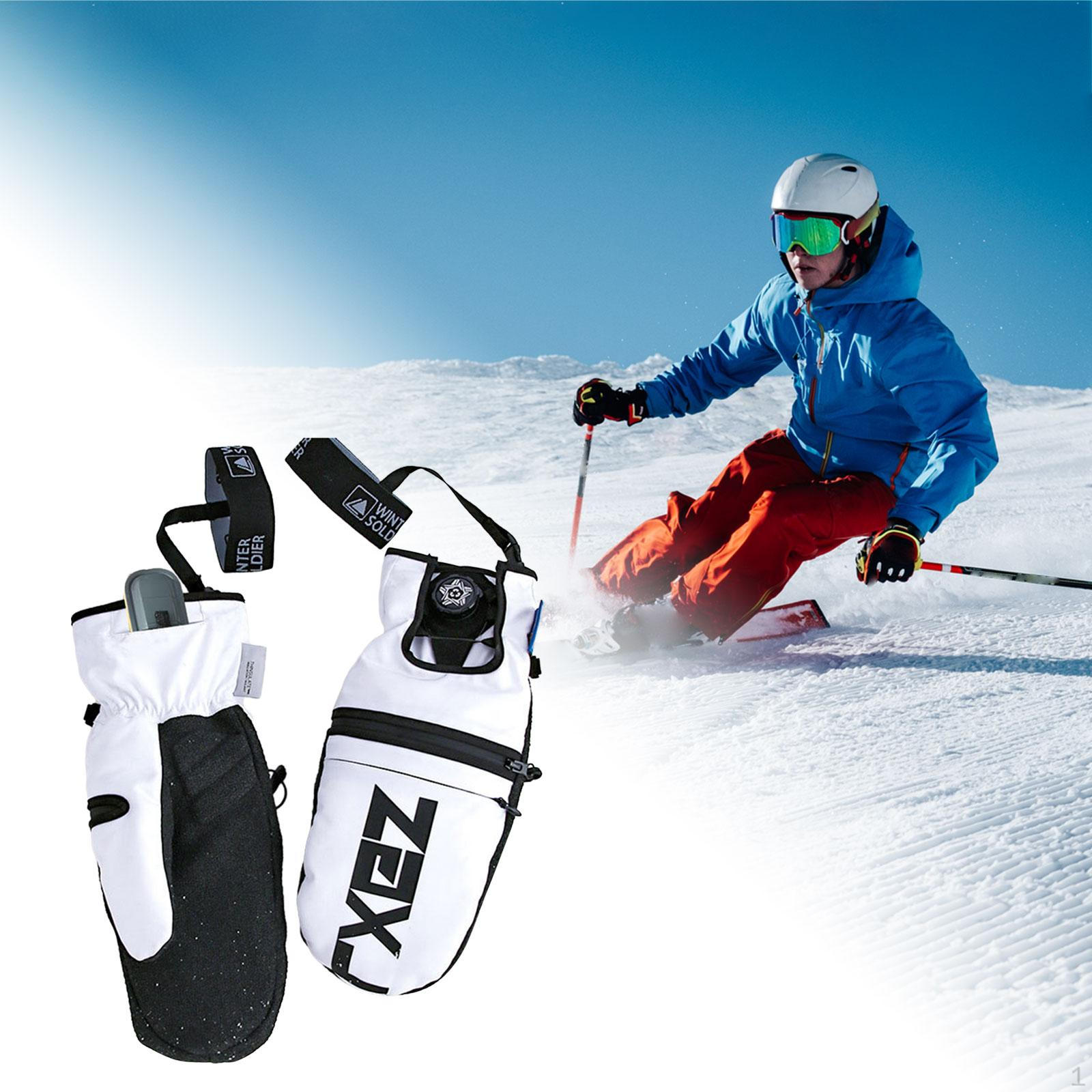 

Cold Weather Ski Gloves for Snow Sports And Outdoor Activities White XL
