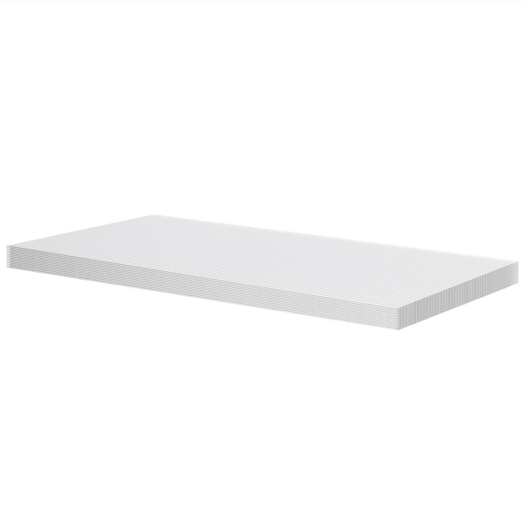 14 Pieces Polycarbonate Sheets, 121 x 61 x 0.4cm Twin-Wall Plastic Roofing Sheets, 10m² Replacement Greenhouse Panels, Waterproof and UV Protection