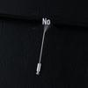 Zircon-Inlaid Bow Brooch, High-End Feel - Elegant Men's Letter Pin & Niche Accessory for Women