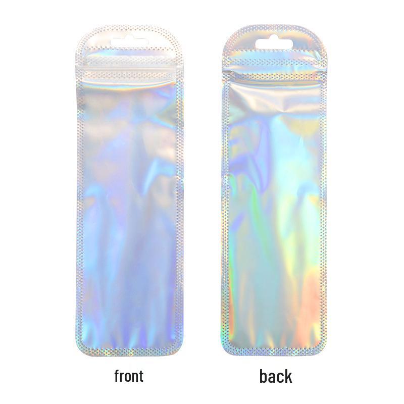 Golden Precision Eyelash Tweezers Set - Extended Dolphin Feather Clamp