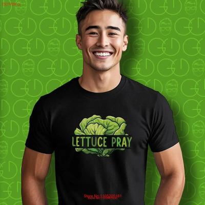 Christian T Shirt Humor Apparel Bible Verse Streetwear Lettuce Pray Prayer Vintage Washed Designer Clothes Fashion Graphic