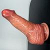 Podwójny płynny silikonowy sztuczny penis makijaż damski masturbator gruby długi penis na wakacje artykuły erotyczne dla dorosłych