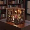 QmXCyzl Wooden DIY Miniature Dollhouse 3D Plastic Model Craft Wood Interior Holiday Craft Handmade Bank Kit, Puzzle, Kit, Kit, Puzzle, Decor, Gift,
