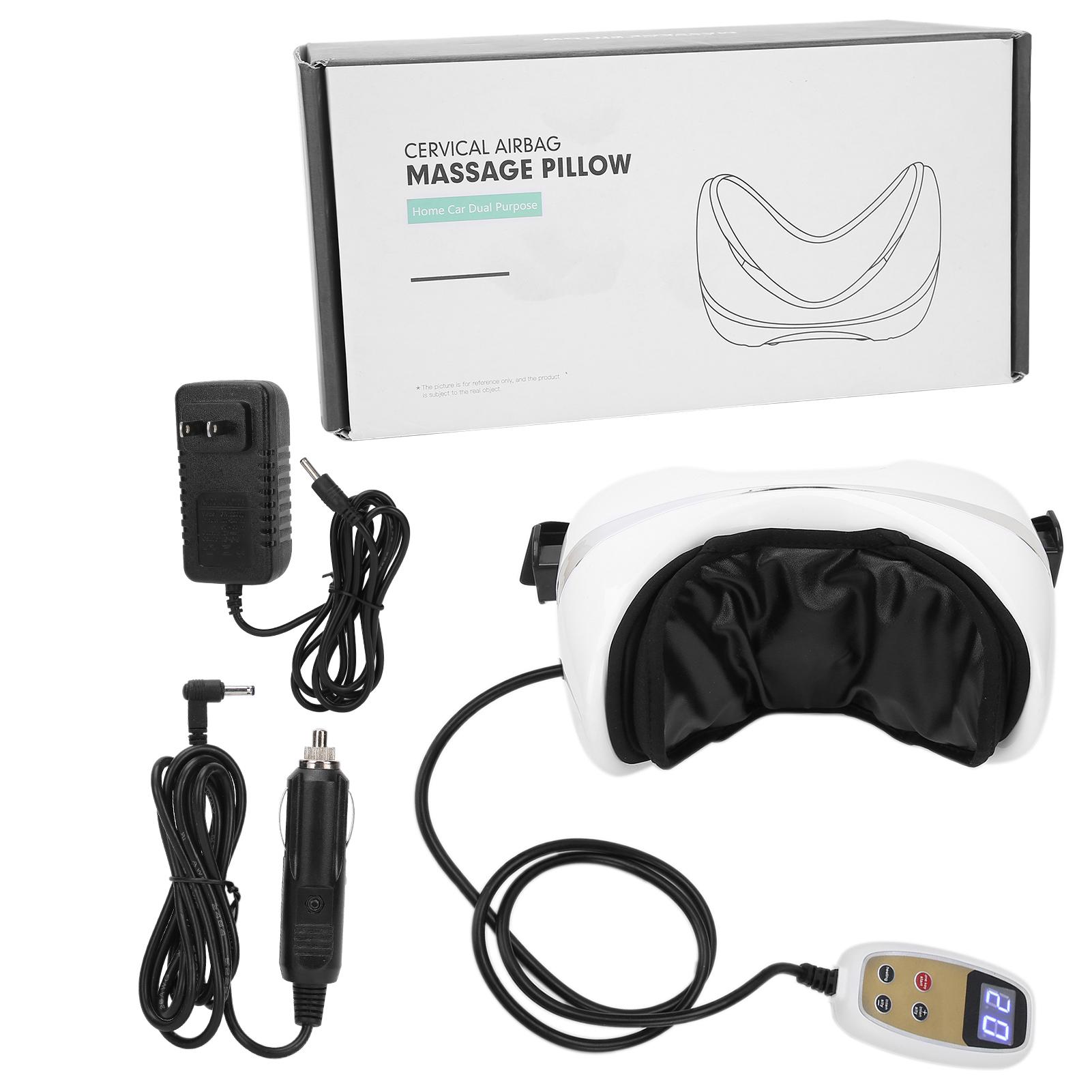 

Массажная подушка для шейного позвонка, облегчение боли, домашний автомобиль, горячий компресс, массажер для шеи 100-240 В US Plug