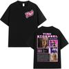 Singer TINI STOESSEL Tour 2026 Graphic T Shirt Mens Womens Harajuku Oversized Cotton Tshirts Vintage Fashion Clothing Tshirt