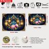 2D Eid Mubarak Festival Backdrop, Ornate Lantern & Floral Photography Background