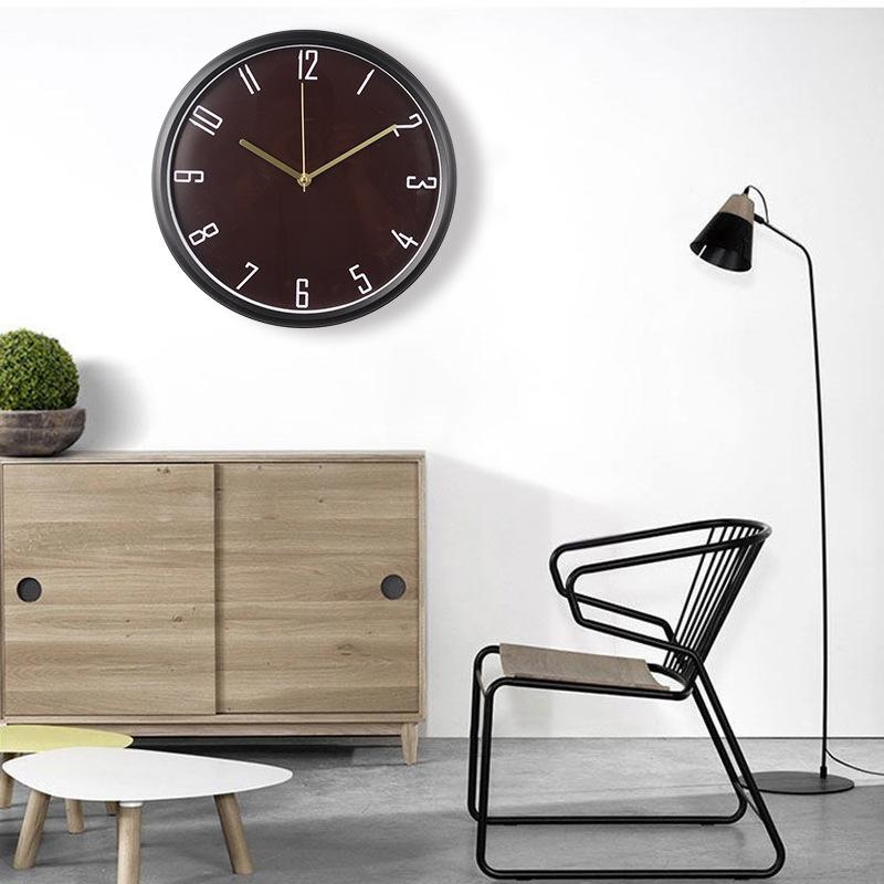 Modern, Simple, Stylish, Silent Clock with Clear Font and Accurate Travel Time, Punch-free Wall Clock, Home Quartz Clock